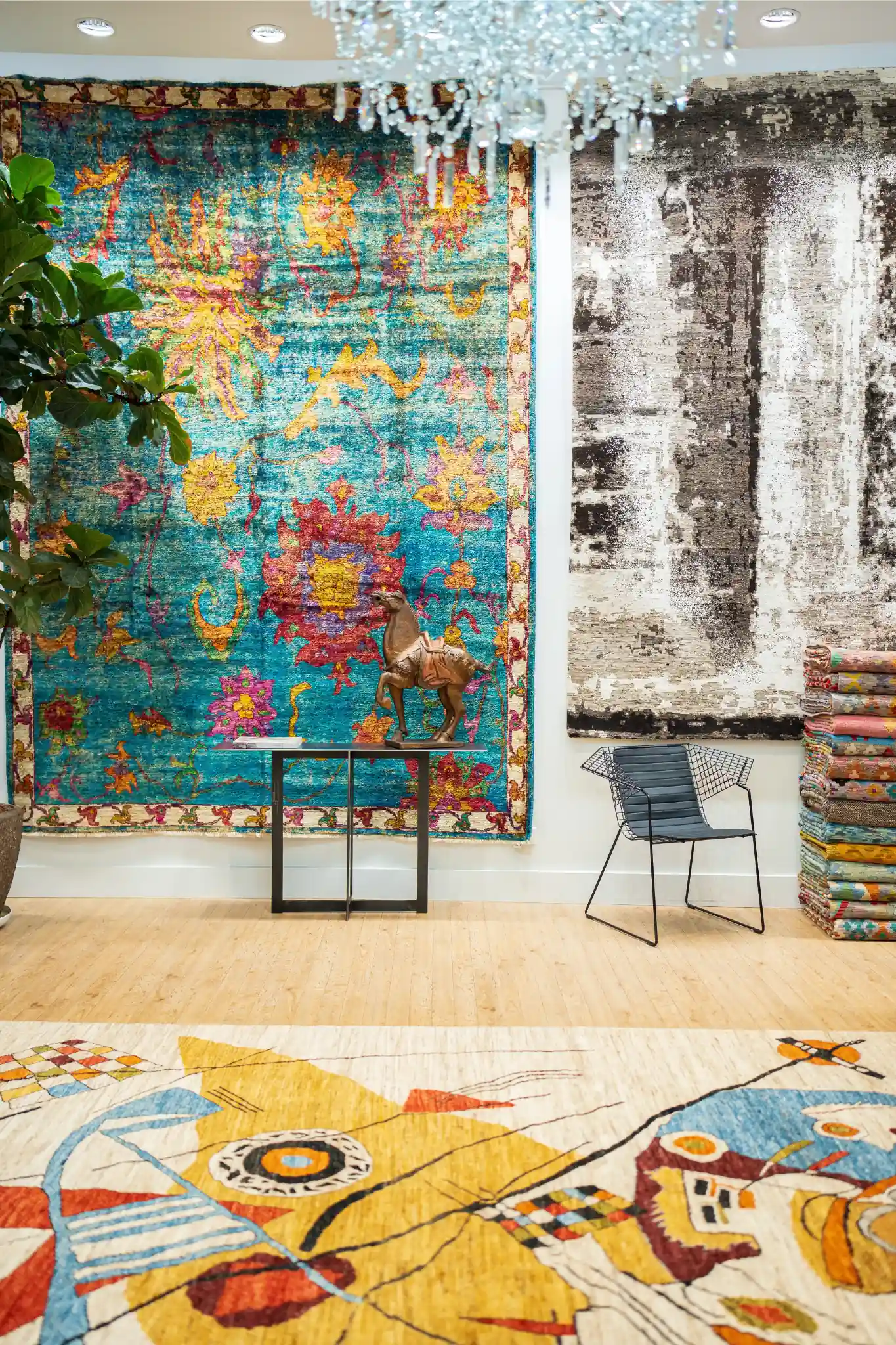 Tapis moderne fait main