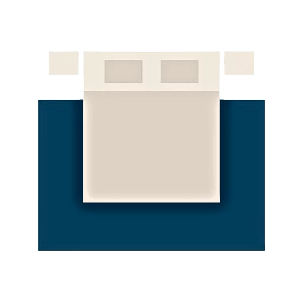 Guide taille tapis chambre — placement lit Galerie Simon Biarritz