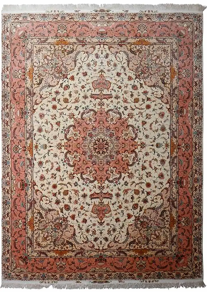 tapis persan à médaillon central